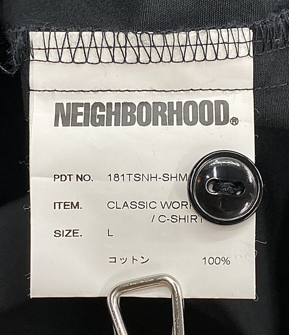 ネイバーフッド  半袖シャツ ブラック 18ss    181TSNH-SHM02 メンズ SIZE L  NEIGHBORHOOD
