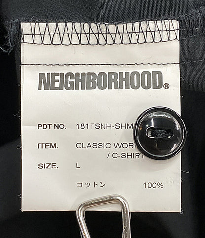 ネイバーフッド  半袖シャツ ブラック 18ss    181TSNH-SHM02 メンズ SIZE L  NEIGHBORHOOD
