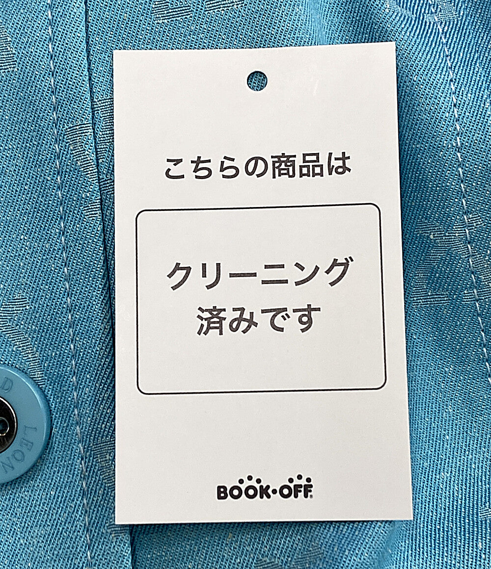 レオナール ジャケット ブルー シルク100 0358497 レディース SIZE 11AR LEONARD