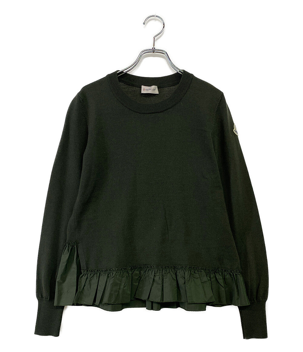 MONCLER 長袖ニット フリルドッキング レディース SIZE XS モンクレール
