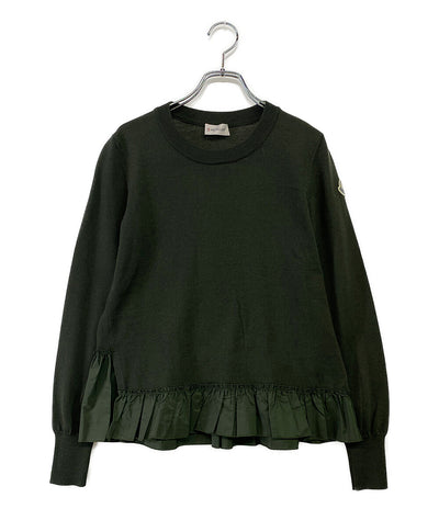 MONCLER 長袖ニット フリルドッキング レディース SIZE XS モンクレール