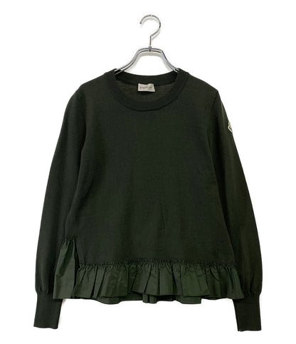 MONCLER 長袖ニット フリルドッキング レディース SIZE XS モンクレール