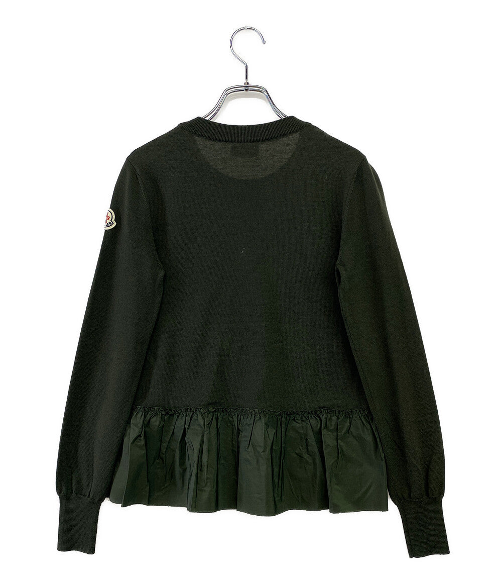 MONCLER 長袖ニット フリルドッキング レディース SIZE XS モンクレール
