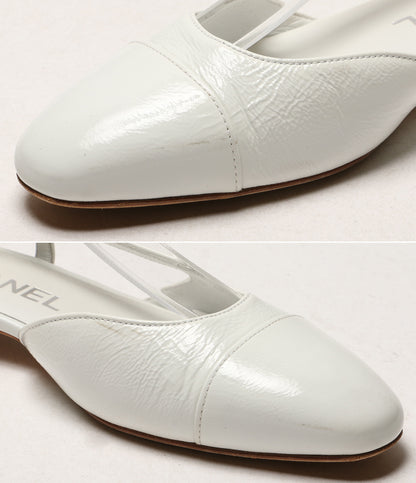 シャネル  パンプス スリングバックパンプス ココマーク ホワイト     G31319 レディース SIZE 35  CHANEL