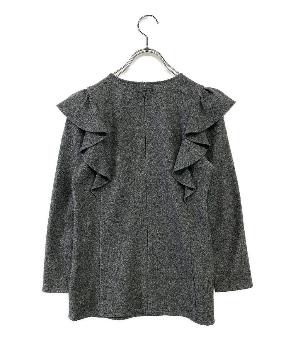 ボーダーズアットバルコニー ブラウス ウール ドレープ レディース SIZE 36 BORDERS at BALCONY