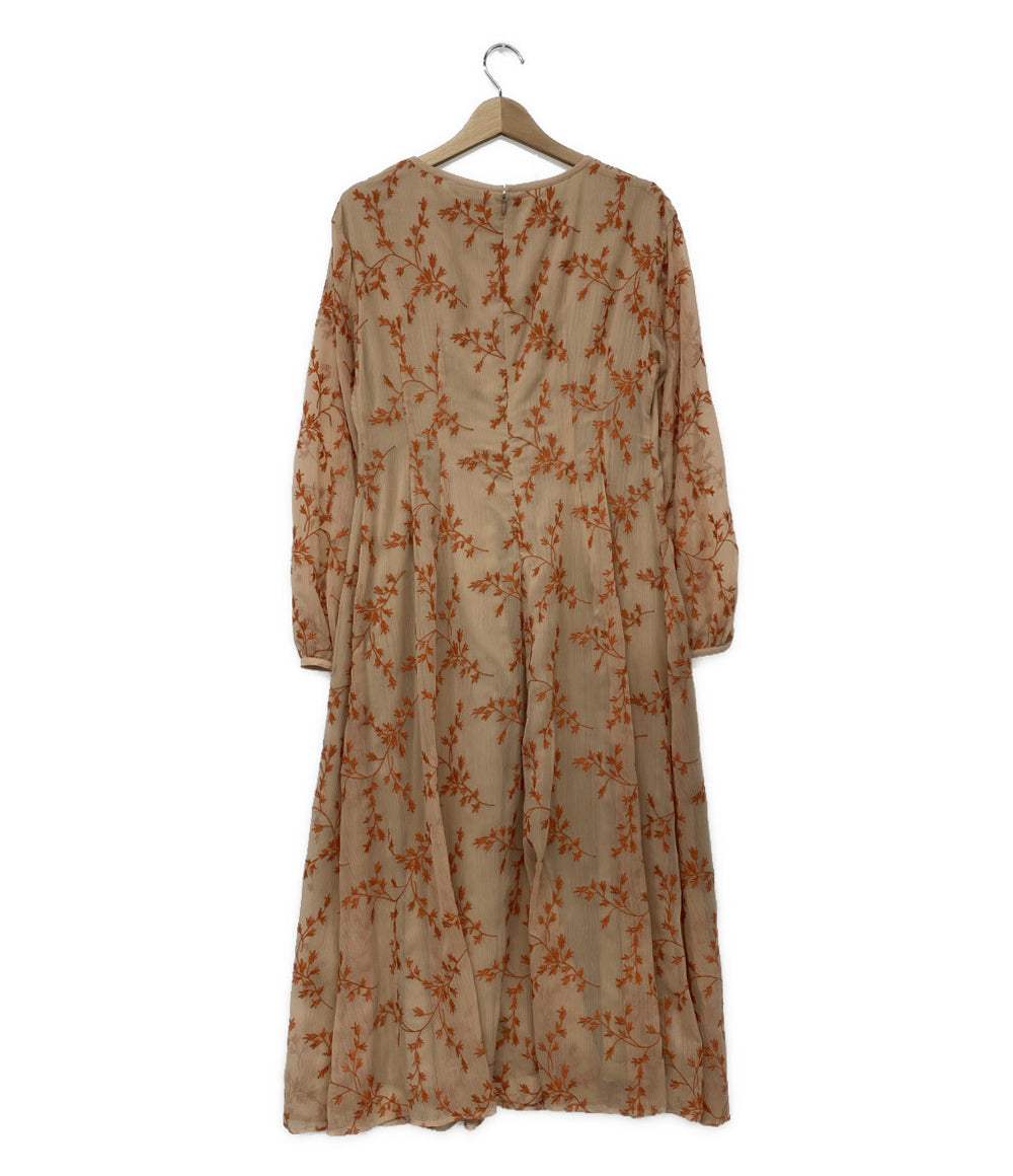 CLANE ワンピース オレンジ 総柄 1112-5222 レディース SIZE 1 クラネ