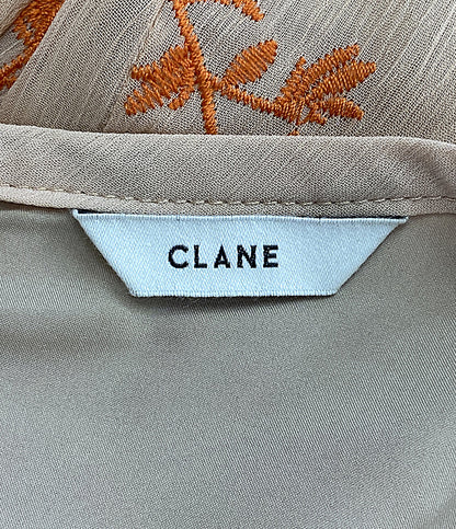 CLANE ワンピース オレンジ 総柄 1112-5222 レディース SIZE 1 クラネ