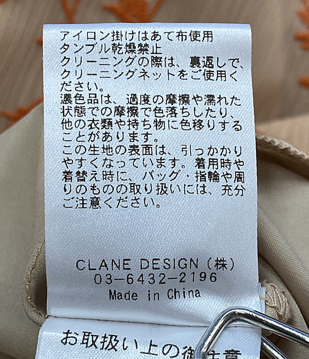 CLANE ワンピース オレンジ 総柄 1112-5222 レディース SIZE 1 クラネ