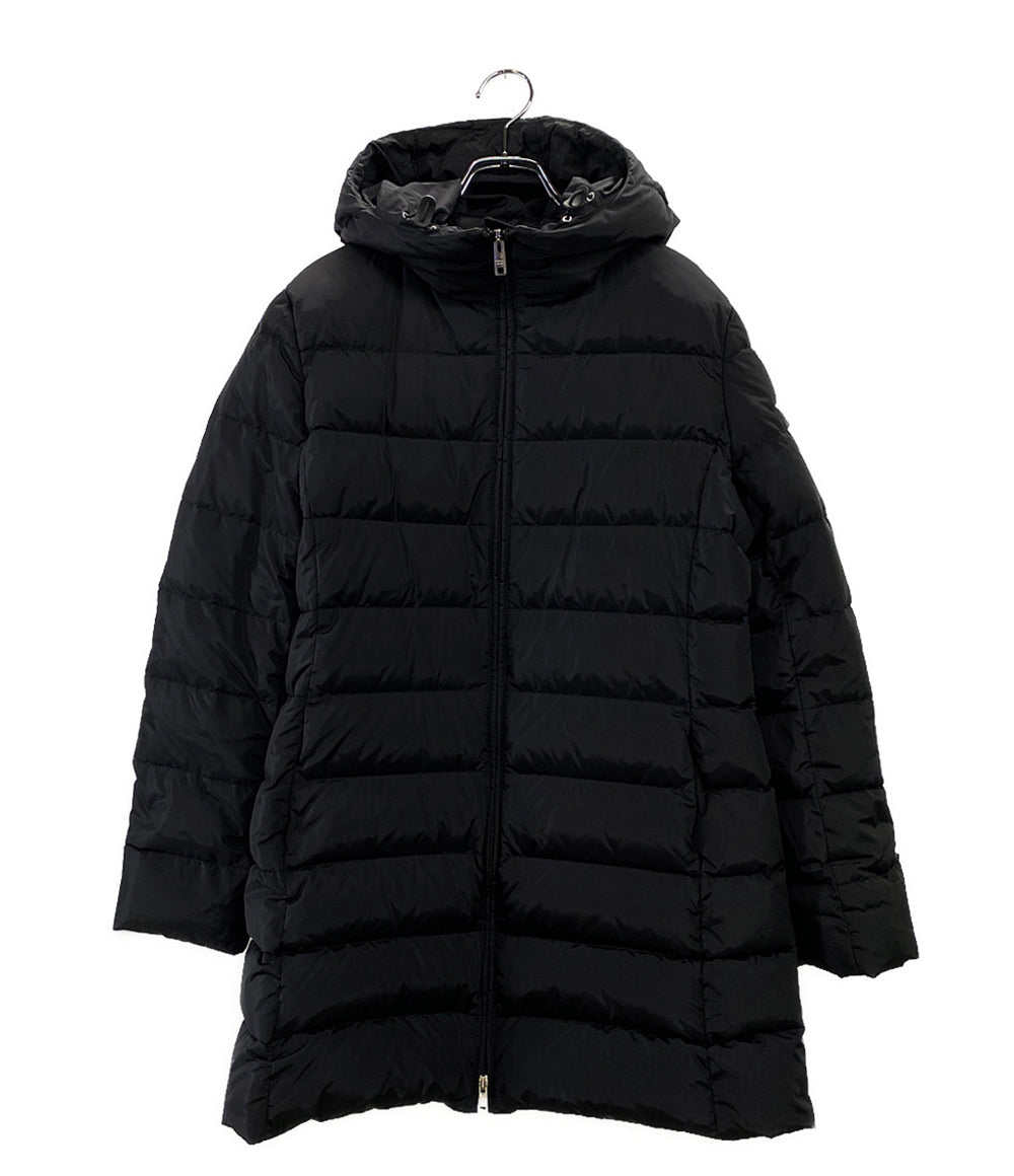プラダ  ダウンコート ブラック 三角プレート      レディース SIZE 42  PRADA