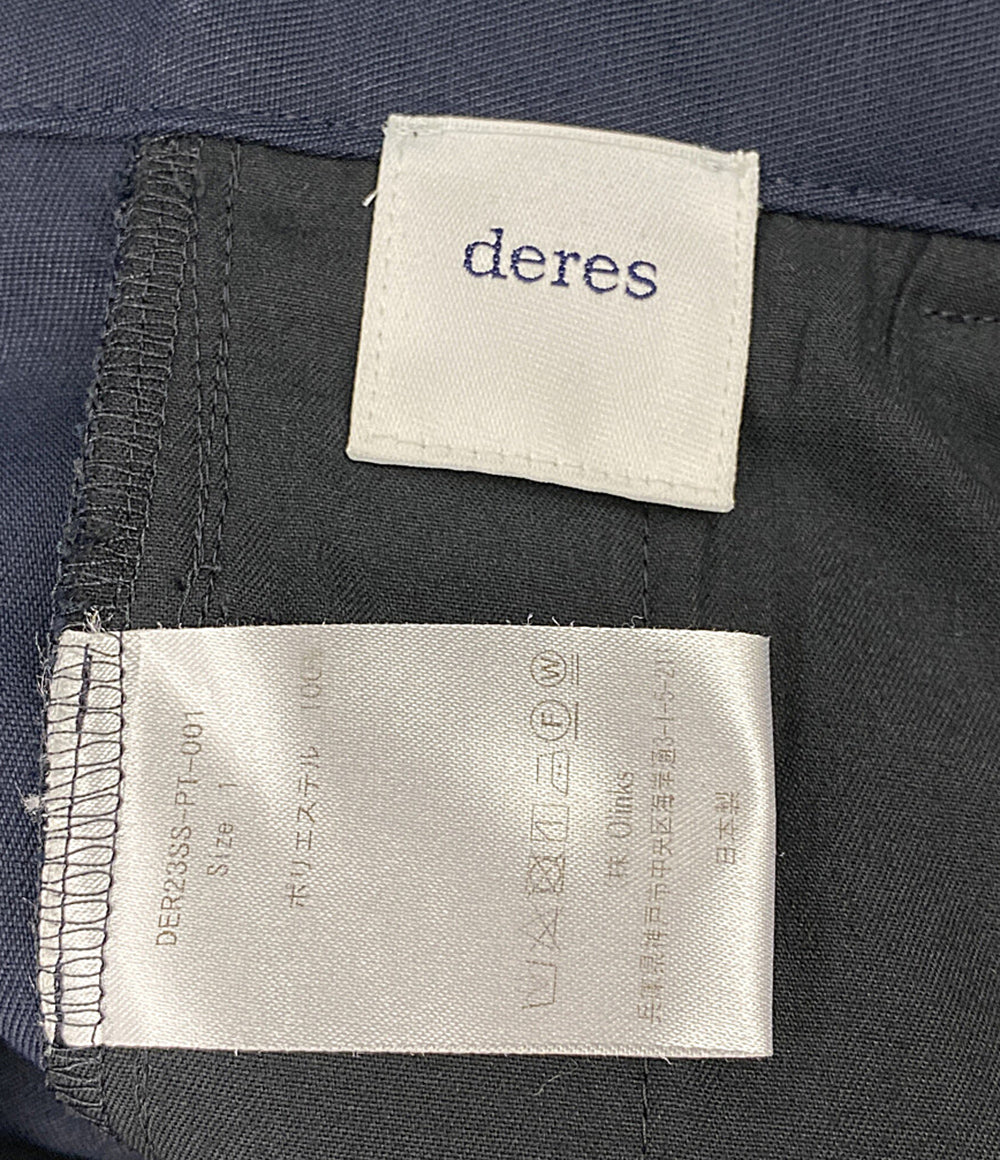 deres デレス ワイドパンツ ネイビー 2023ss レディース SIZE 1