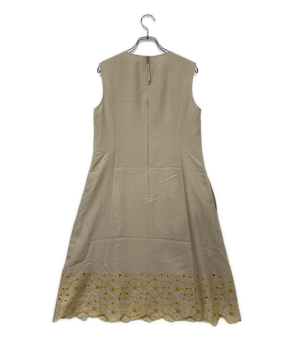 フォクシー  ノースリーブワンピース 44429-NSOOE615SI      レディース SIZE 38  foxey