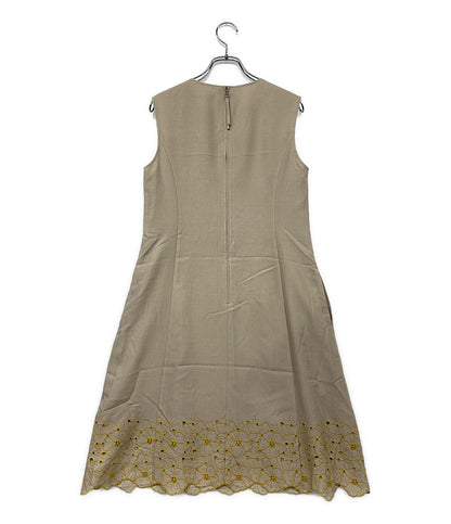 フォクシー  ノースリーブワンピース 44429-NSOOE615SI      レディース SIZE 38  foxey