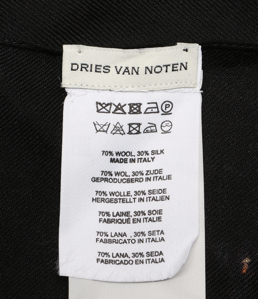 Dries Van Noten ストール ブラック フラワー FANTASIA 222 Q5165 レディース ドリスヴァンノッテン