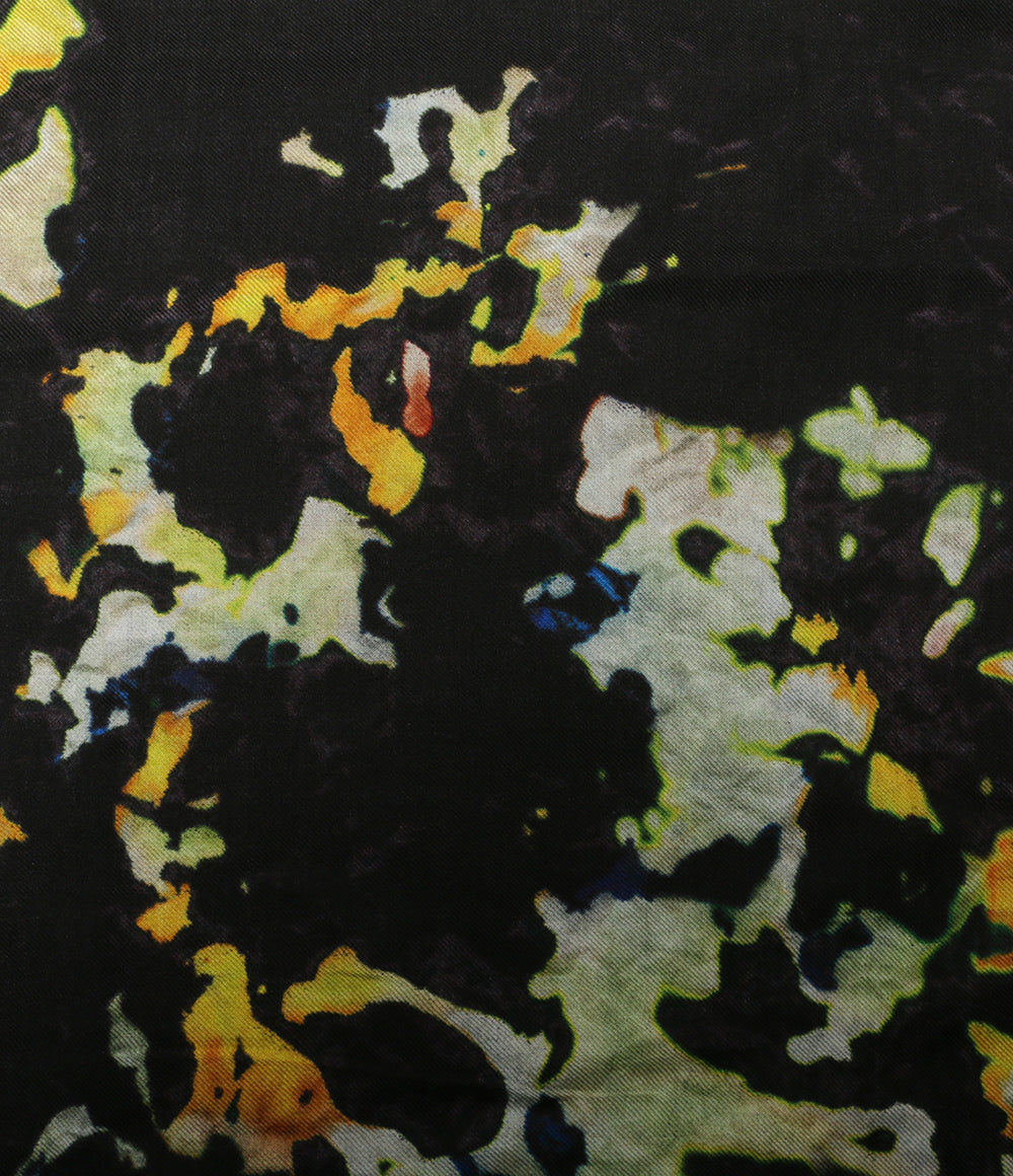 Dries Van Noten ストール ブラック フラワー FANTASIA 222 Q5165 レディース ドリスヴァンノッテン
