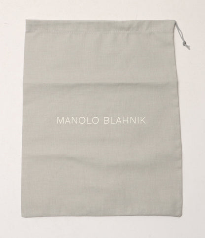 MANOLO BLAHNIK ローファー OLIVER ブラック×ホワイト メンズ SIZE 8 マノロブラニク