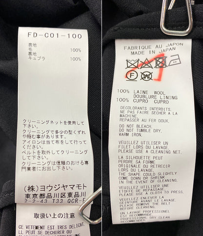 ヨウジヤマモト コート FEMME ウールギャバ 19AW FD-C01-100 レディース SIZE 1 YOHJI YAMAMOTO