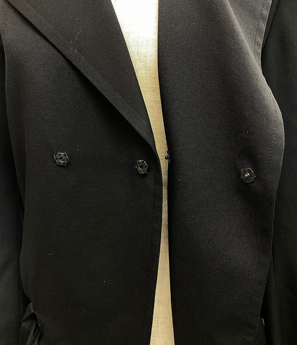 ヨウジヤマモト コート FEMME ウールギャバ 19AW FD-C01-100 レディース SIZE 1 YOHJI YAMAMOTO