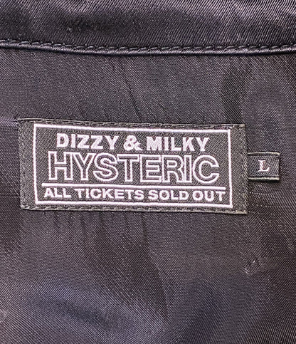 HYSTERIC GLAMOUR 長袖シャツ スーベニアシャツ ブラック 刺繍 02241AH14 メンズ SIZE L ヒステリックグラマー