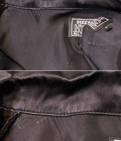 HYSTERIC GLAMOUR 長袖シャツ スーベニアシャツ ブラック 刺繍 02241AH14 メンズ SIZE L ヒステリックグラマー