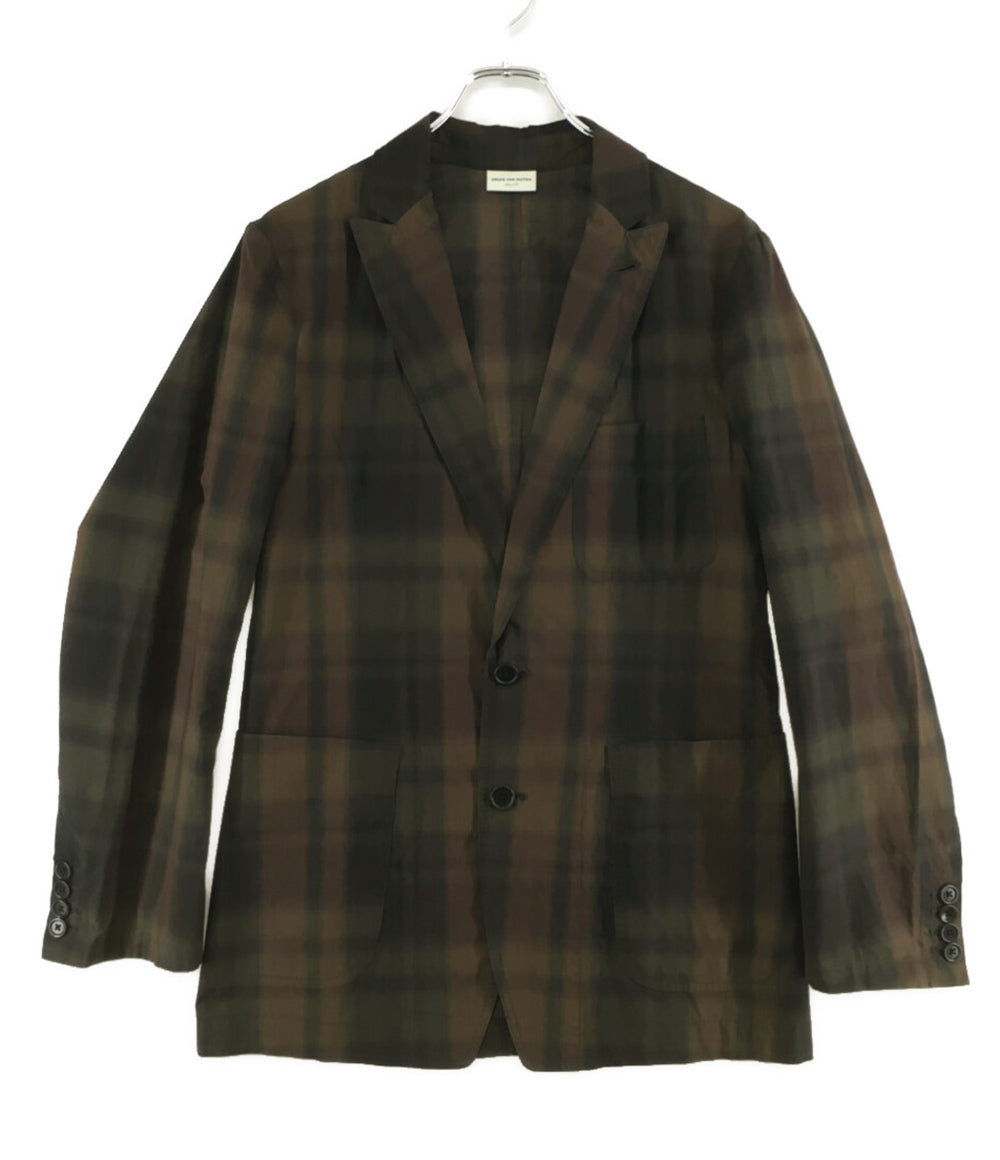 DRIES VAN NOTEN テーラードジャケット タータンチェック メンズ SIZE 44 ドリスヴァンノッテン