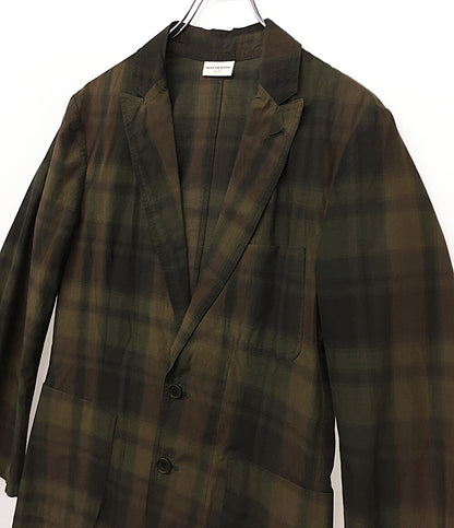 DRIES VAN NOTEN テーラードジャケット タータンチェック メンズ SIZE 44 ドリスヴァンノッテン