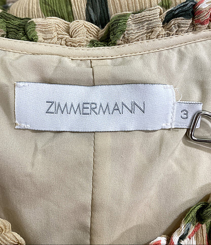 ジマーマン  ワンピース クリーム フラワー総柄      レディース SIZE 3  ZIMMERMANN
