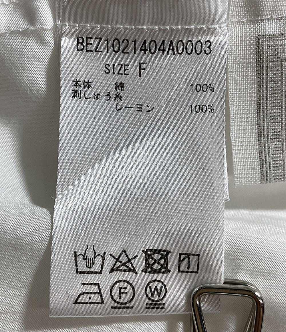 BEARDSLEY ビアズリー 長袖シャツ BEZ1021404A0003 ホワイト レディース SIZE F