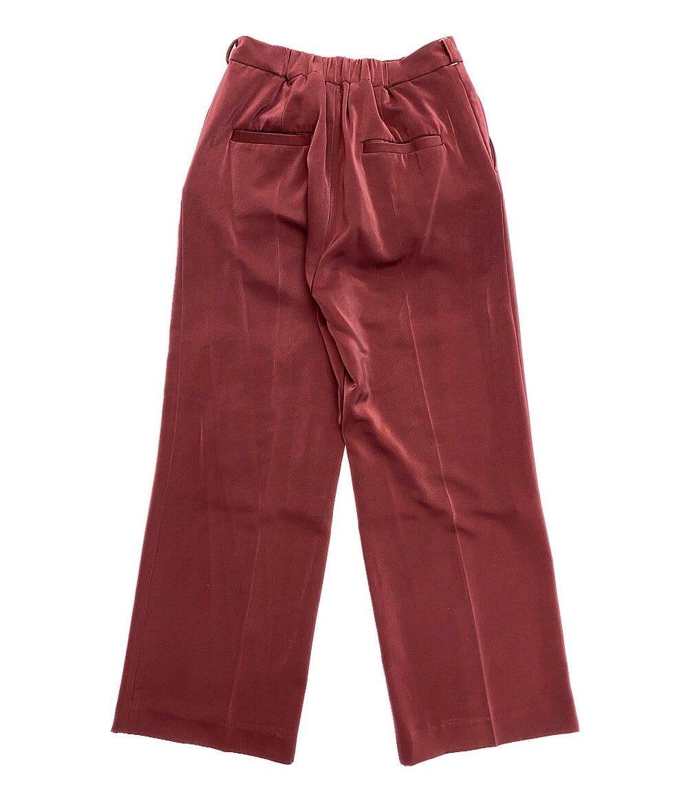 AMERI アメリ パンツ HIDE THE BUTTON PANTS ボルドー レディース SIZE M