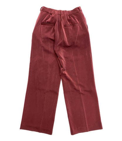 AMERI アメリ パンツ HIDE THE BUTTON PANTS ボルドー レディース SIZE M