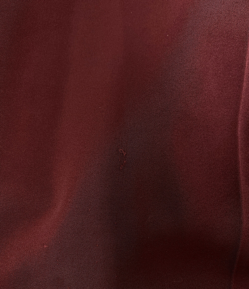 AMERI アメリ パンツ HIDE THE BUTTON PANTS ボルドー レディース SIZE M