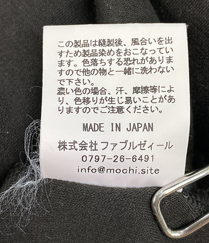 Mochi モチ 半袖ワンピース hm-21s-op-02 肩ボタン チャコールグレー レディース SIZE 1