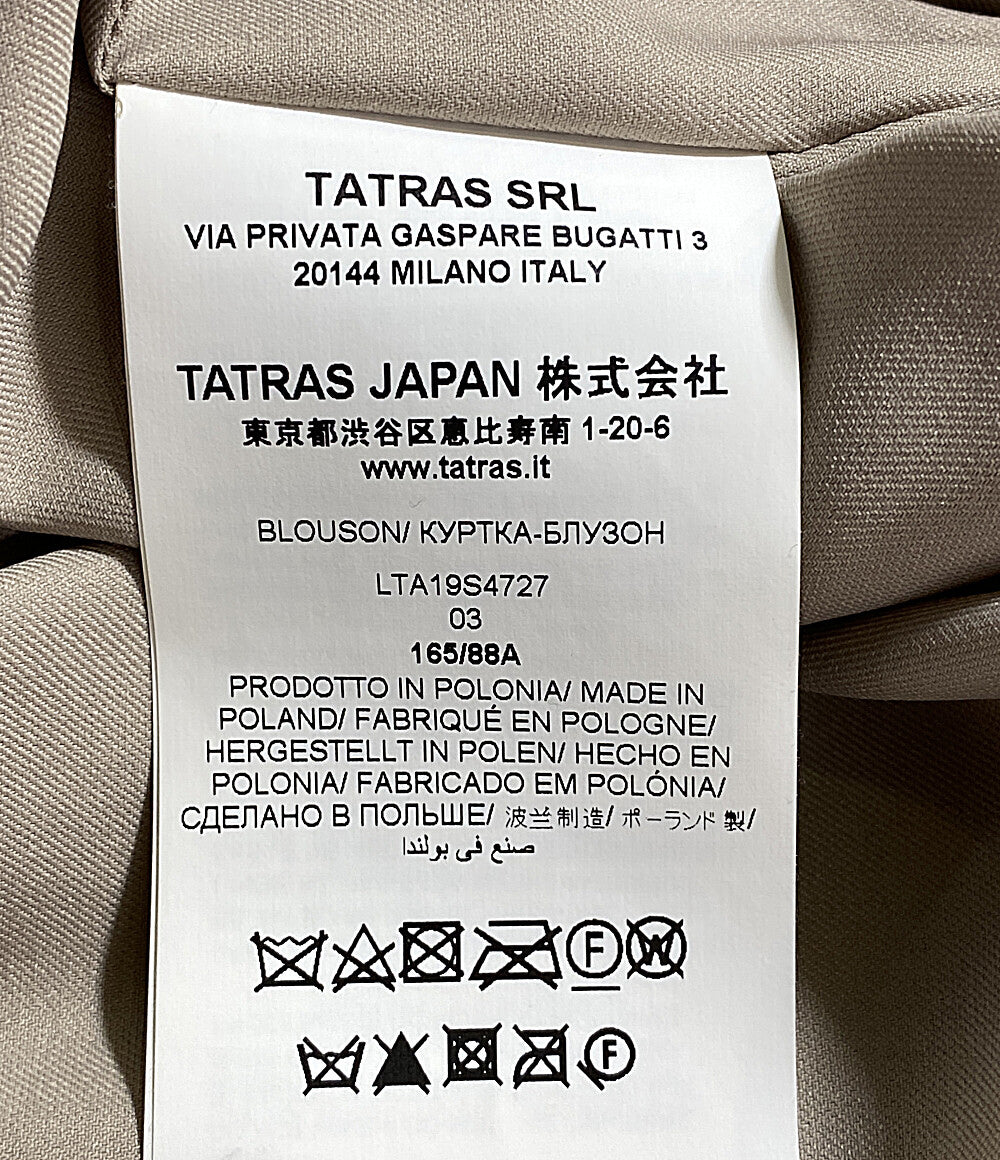 TATRAS ノーカラージャケット LTA19S4727 ベージュ レディース SIZE 03 タトラス
