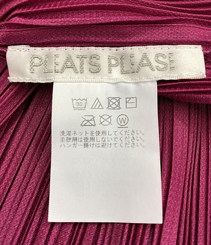 プリーツプリーズ 美品 ポンチョ PP43JE153 プリーツ レディース SIZE 3 PLEATS PLEASE