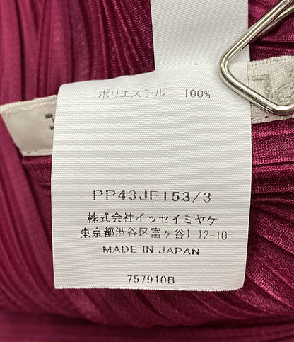プリーツプリーズ 美品 ポンチョ PP43JE153 プリーツ レディース SIZE 3 PLEATS PLEASE