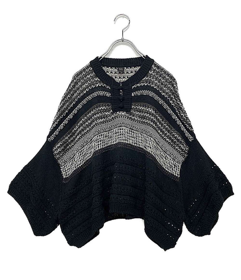 Y's ニット YI-K78-053 オーバーサイズ ブラック レディース SIZE 2 ワイズ