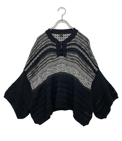 Y's ニット YI-K78-053 オーバーサイズ ブラック レディース SIZE 2 ワイズ