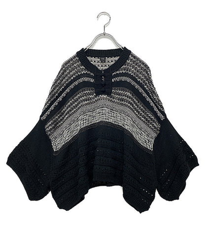 Y's ニット YI-K78-053 オーバーサイズ ブラック レディース SIZE 2 ワイズ