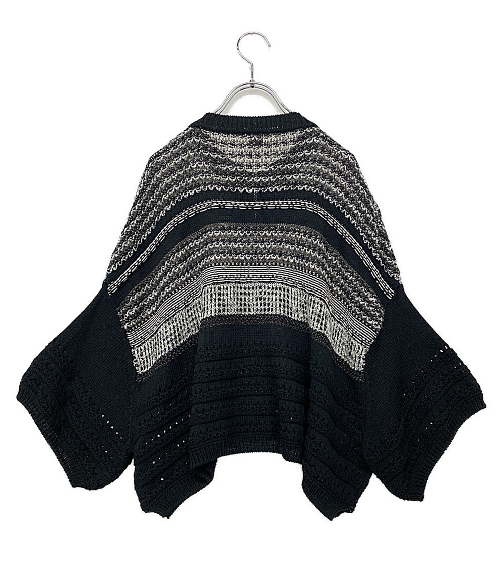 Y's ニット YI-K78-053 オーバーサイズ ブラック レディース SIZE 2 ワイズ