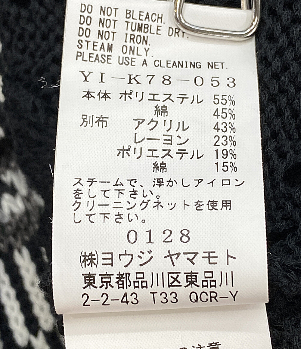 Y's ニット YI-K78-053 オーバーサイズ ブラック レディース SIZE 2 ワイズ