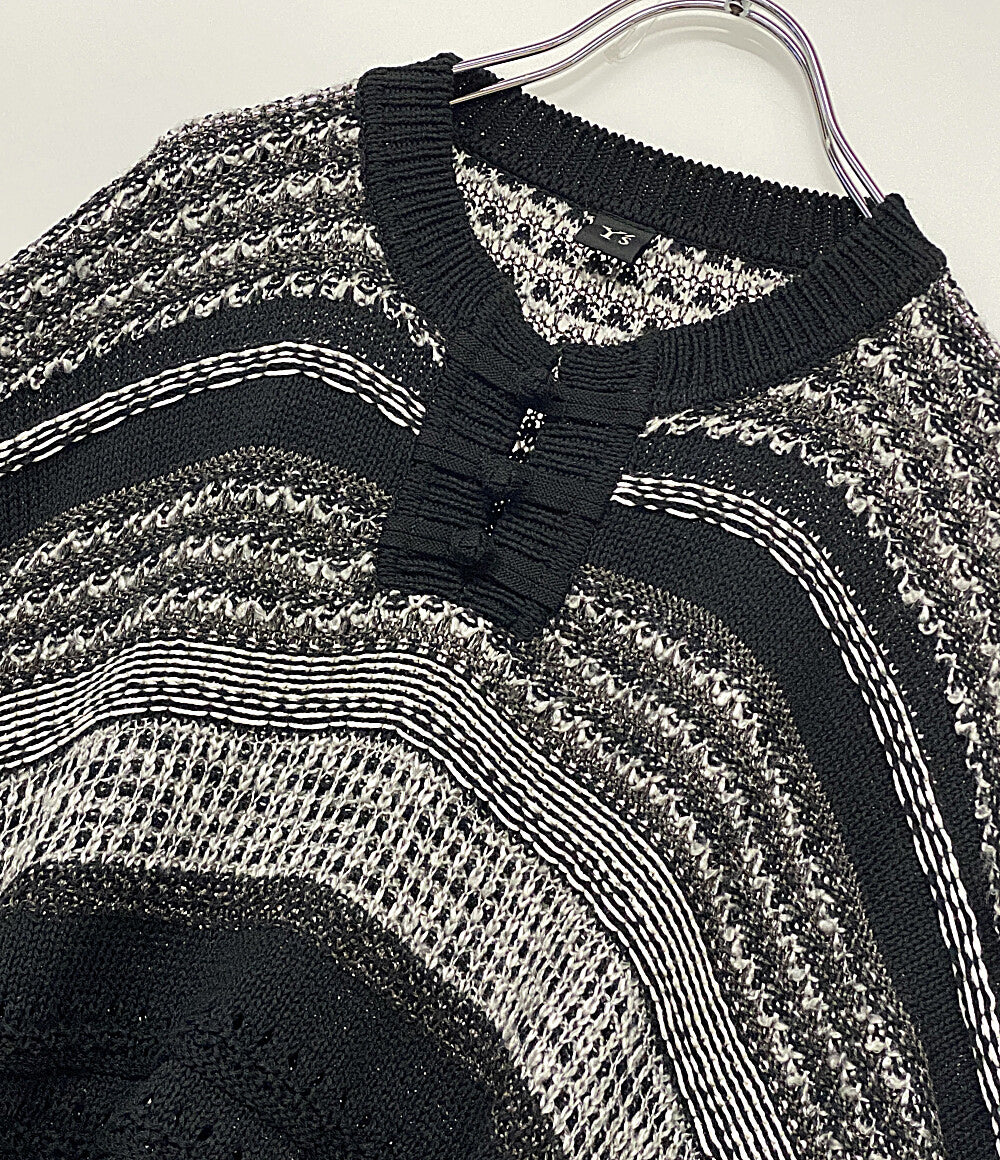 Y's ニット YI-K78-053 オーバーサイズ ブラック レディース SIZE 2 ワイズ