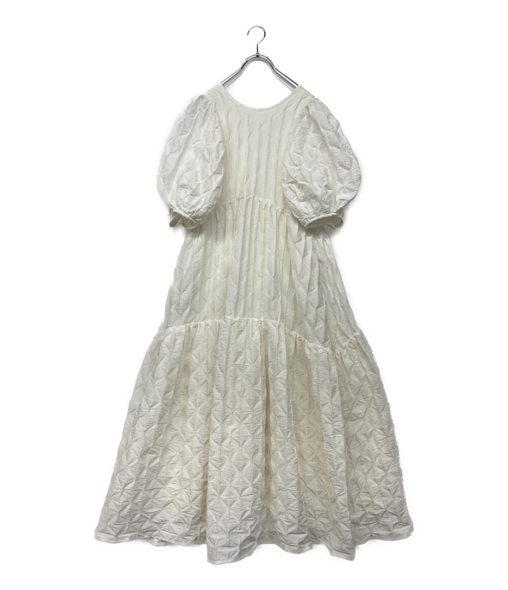 クラネ  半袖ワンピース パフスリーブ 16112-5012      レディース SIZE 2  CLANE