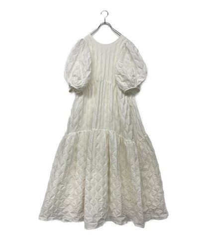 クラネ  半袖ワンピース パフスリーブ 16112-5012      レディース SIZE 2  CLANE