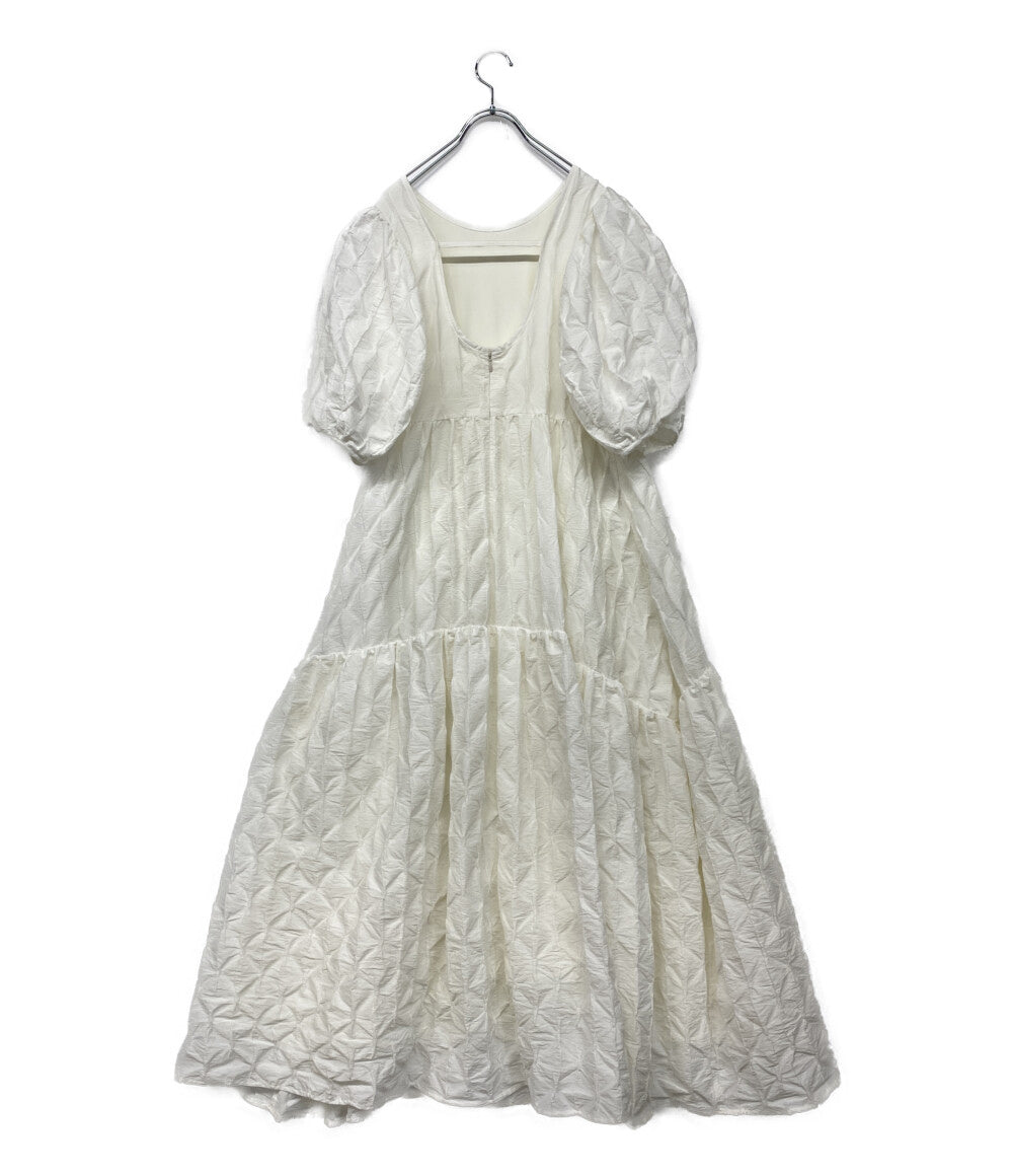 クラネ  半袖ワンピース パフスリーブ 16112-5012      レディース SIZE 2  CLANE