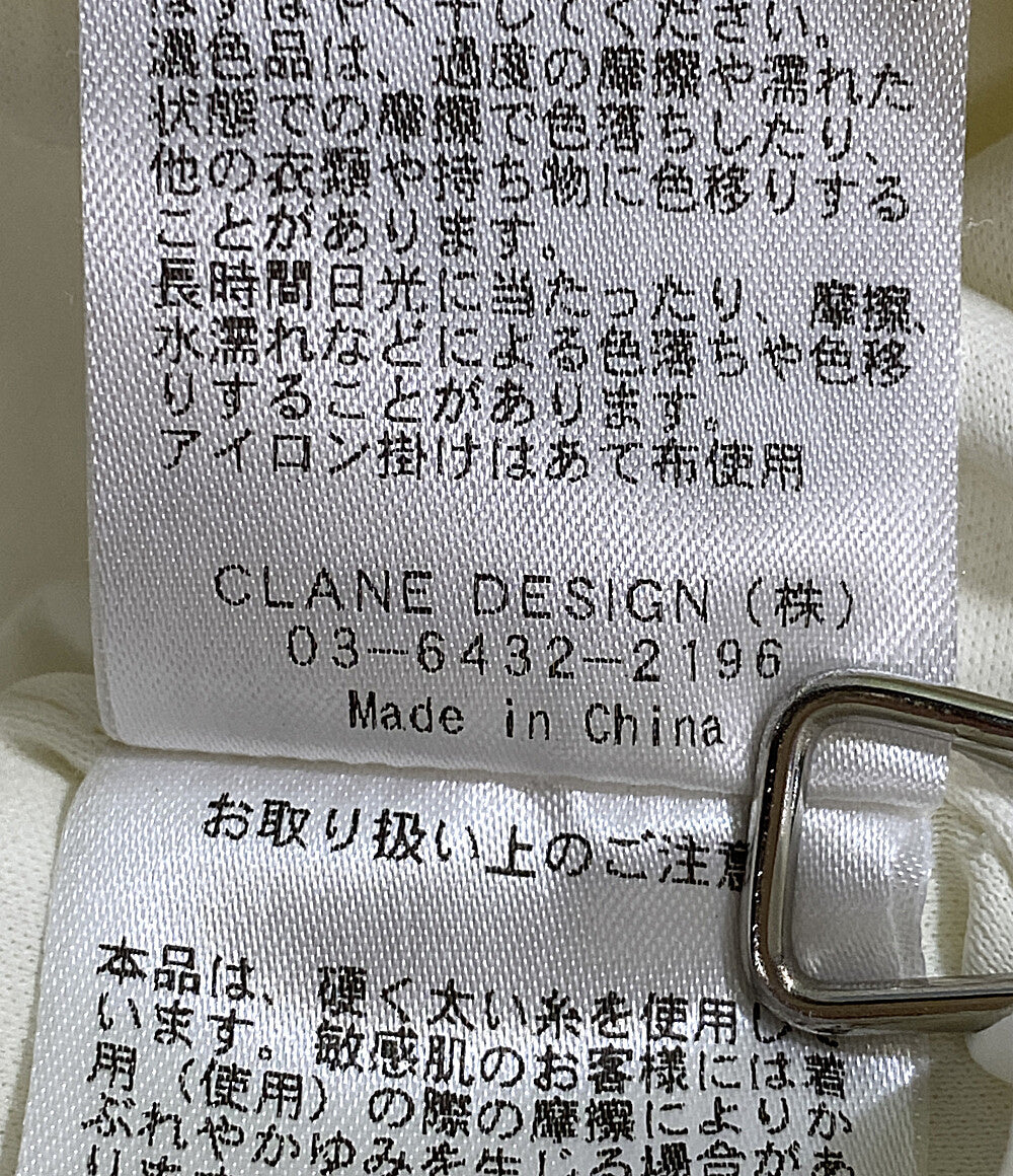 クラネ  半袖ワンピース パフスリーブ 16112-5012      レディース SIZE 2  CLANE