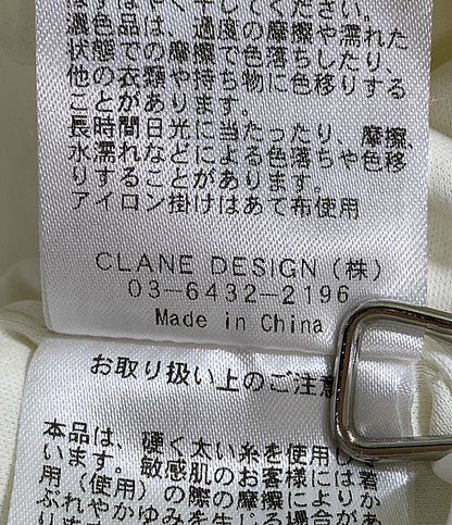 クラネ  半袖ワンピース パフスリーブ 16112-5012      レディース SIZE 2  CLANE