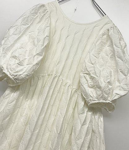 クラネ  半袖ワンピース パフスリーブ 16112-5012      レディース SIZE 2  CLANE