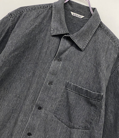 オーラリー  半袖デニムシャツ A24SS02GS      メンズ SIZE 4  AURALEE