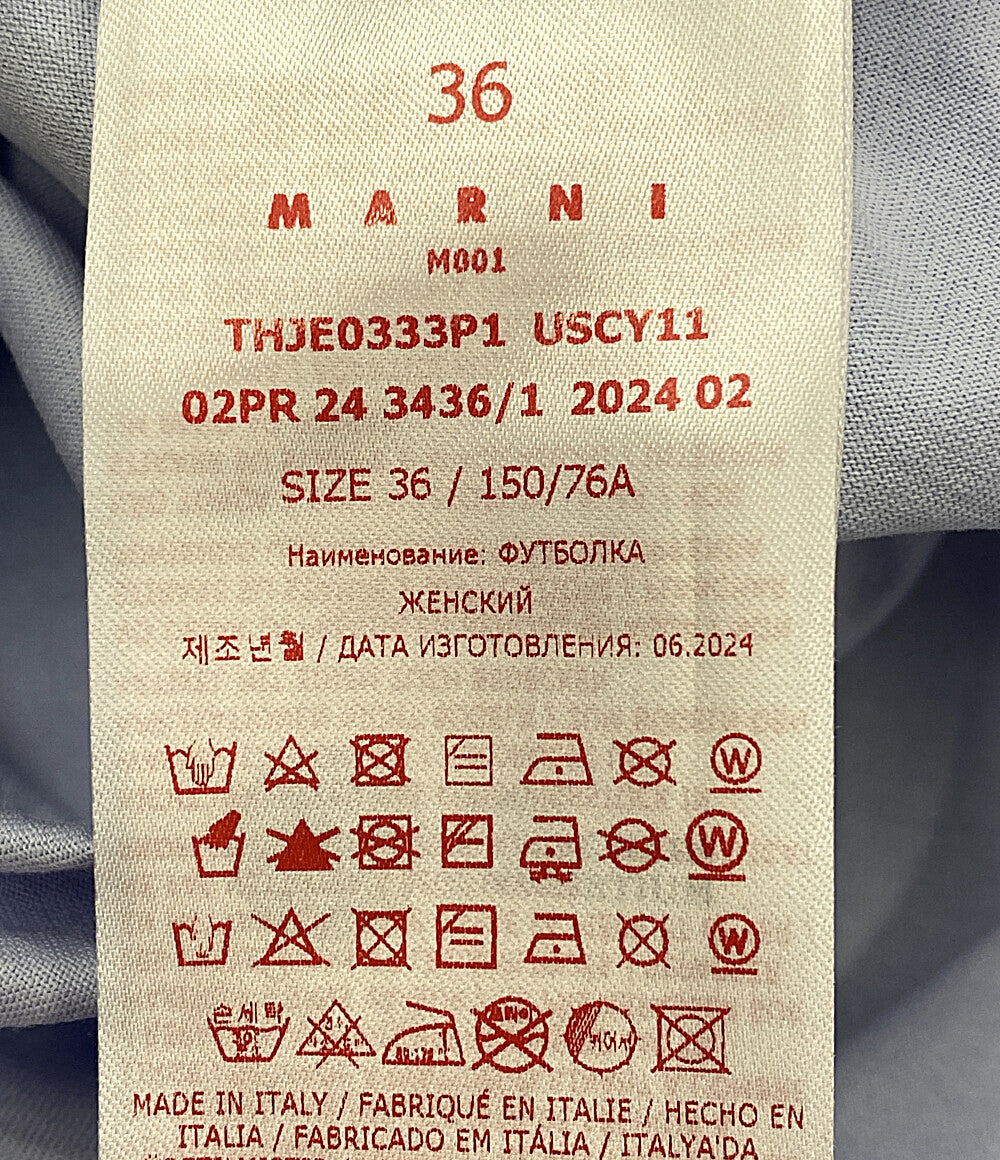 マルニ 美品 半袖Ｔシャツ フロントロゴ MAB20      レディース SIZE 36  MARNI