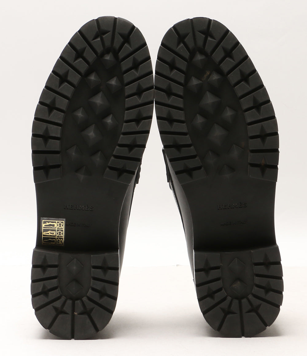 HERMES ローファー アイビー ブラック メンズ エルメス