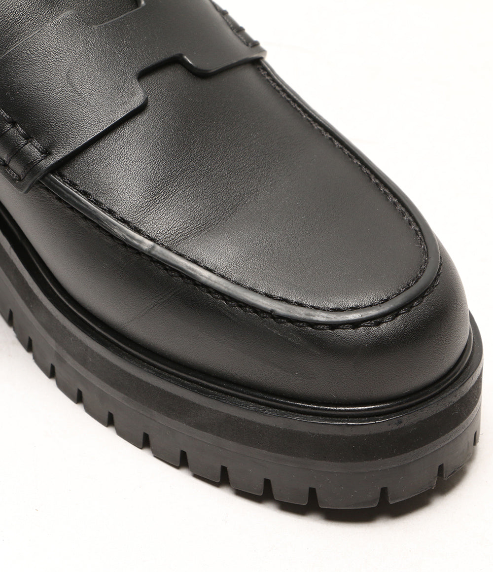 HERMES ローファー アイビー ブラック メンズ エルメス